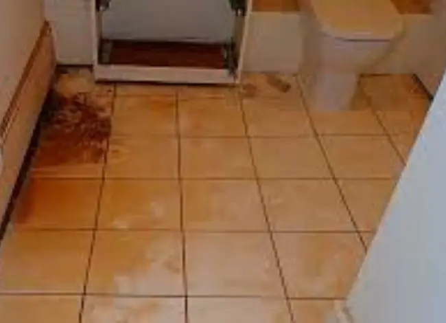 Be aware of the bathroom floor