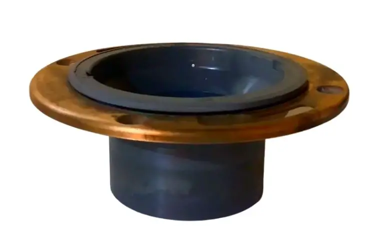 Toilet flange to copper pipe