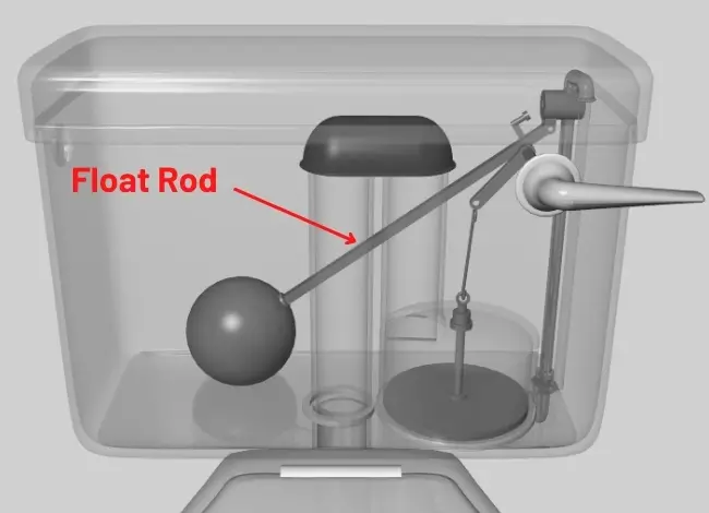 toilet float rod