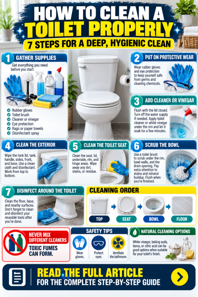 How to Clean a Toilet Properly