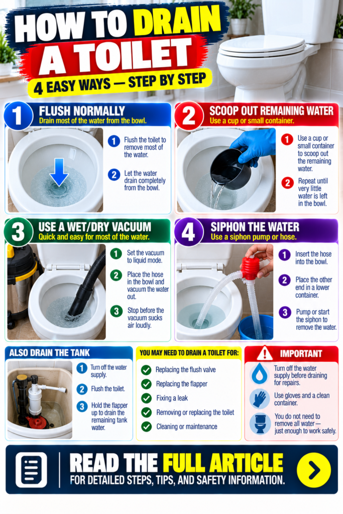 How to Drain a Toilet