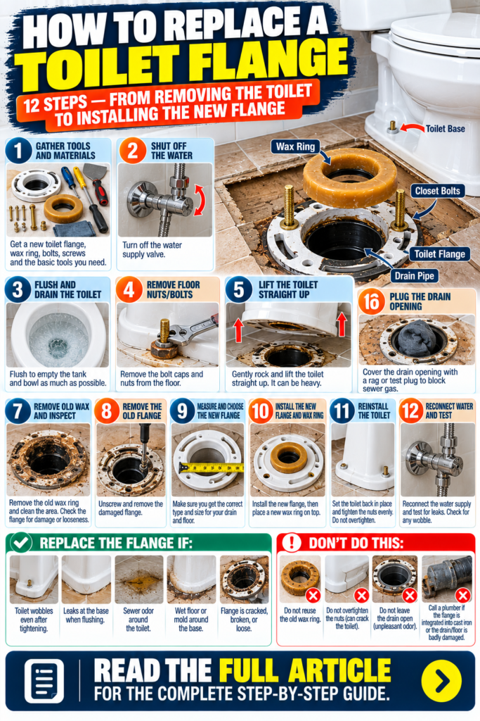 How to Replace a Toilet Flange