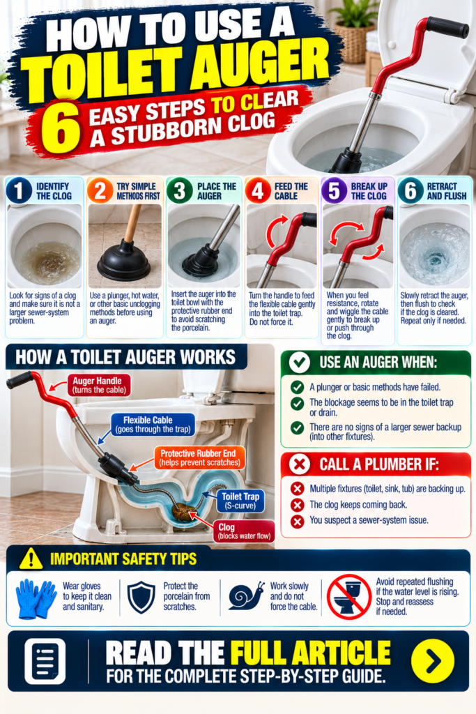 How to Use a Toilet Auger