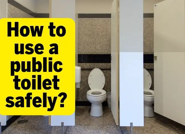 use a public toilet