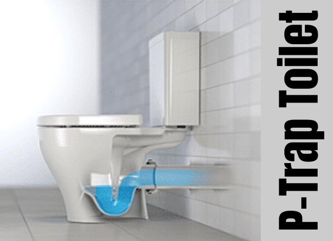 P-Trap Toilet Bowl