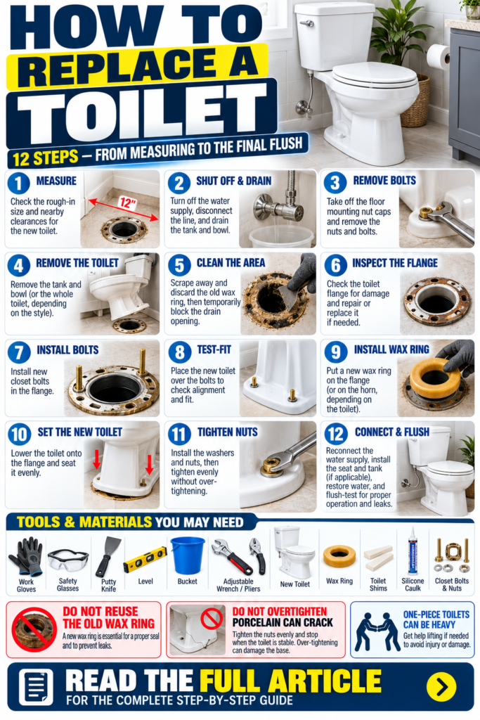 Replace a Toilet