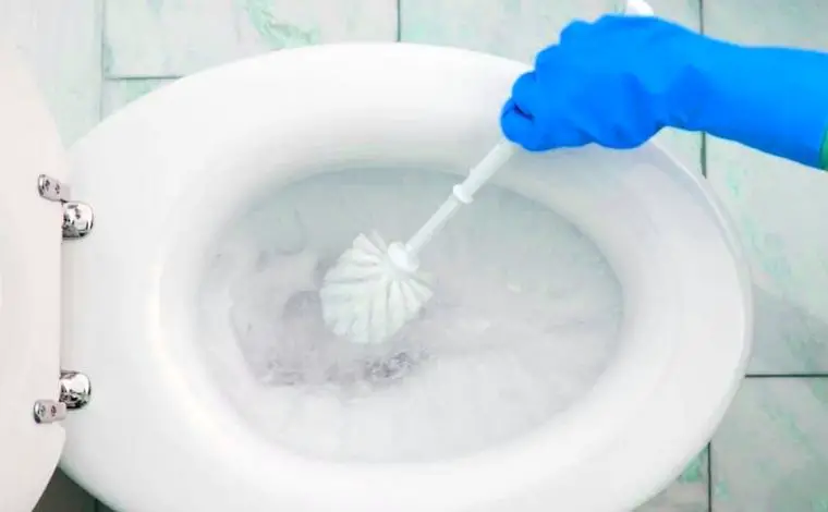 How do you properly clean a toilet