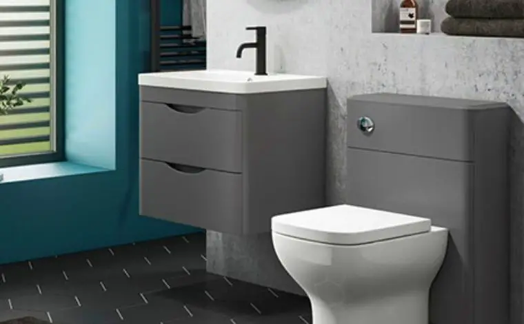 Different sizes of toilet pans and basins