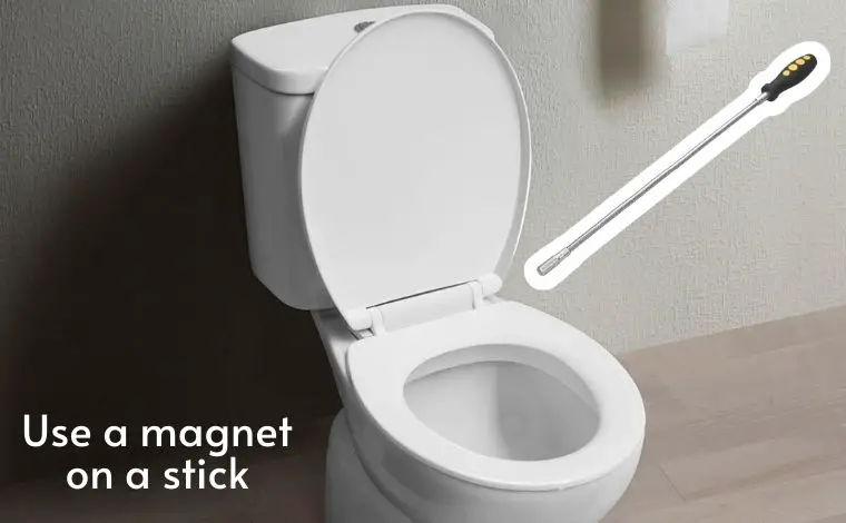 how to use magnetic stick on toilet