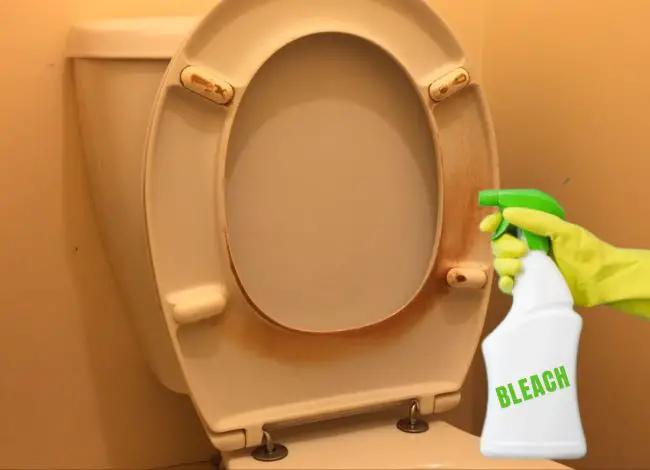 hy toilet seats turn yellow after bleaching