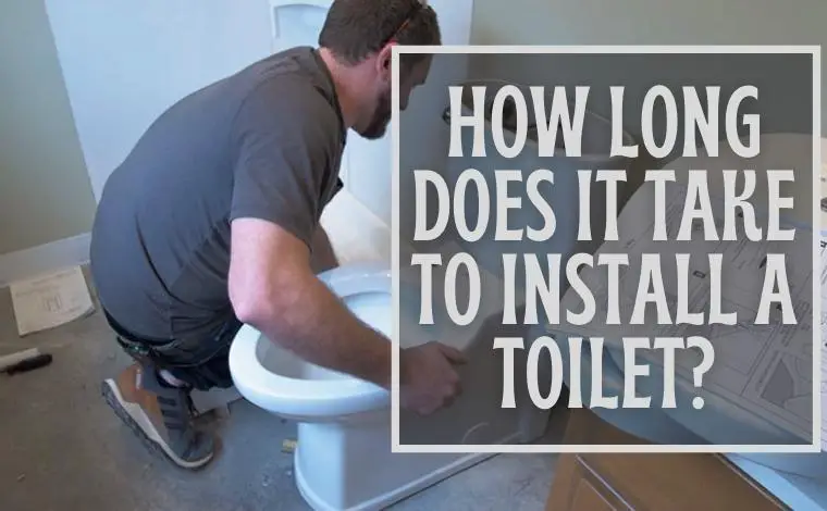 how long does it take a professional to install a toilet