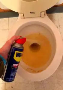  clean toilet bowl wd40