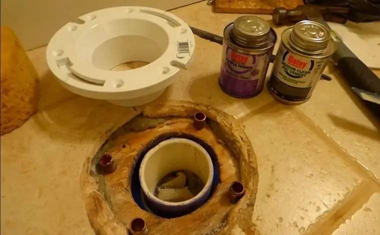 toilet flange replacement