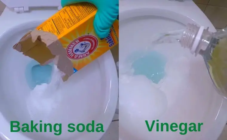 Clearing a Clogged Toilet with Baking Soda and Vinegar